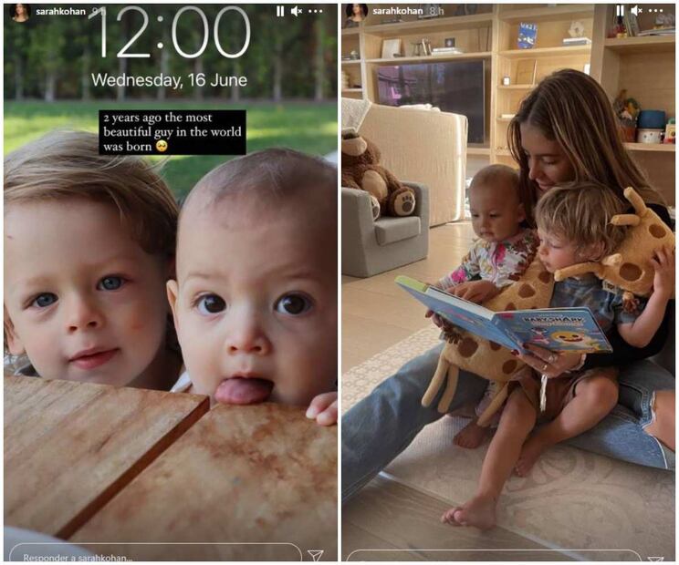 Sarah Kohan, esposa de "Chicharito", celebra los 2 años de Noah con un tierno  álbum de fotos