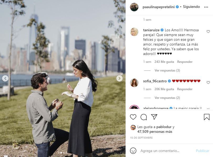 Paulina Peña Pretelini agradece las muestras de cariño por su compromiso con Fernando Tena