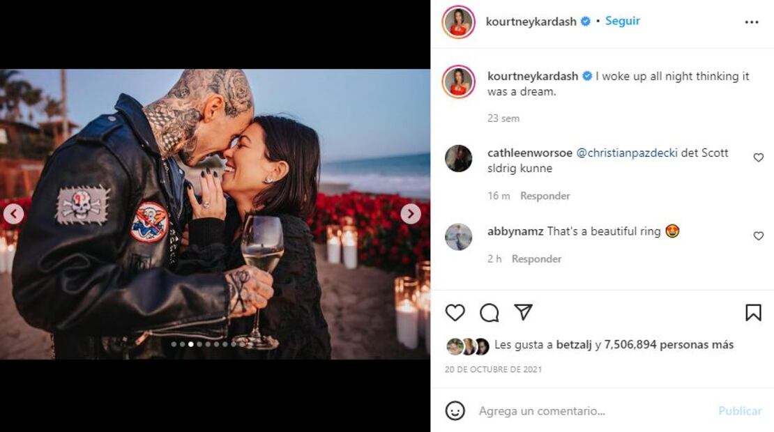 Kourtney Kardashian y Travis Barker ya se casaron en Las Vegas