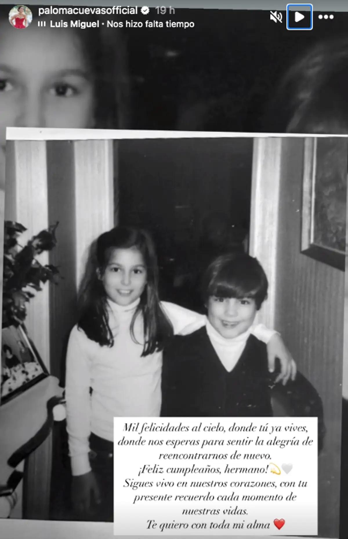 El sentido mensaje con el que Paloma Cuevas recordó a su hermano / Foto: Instagram @palomacuevasofficial