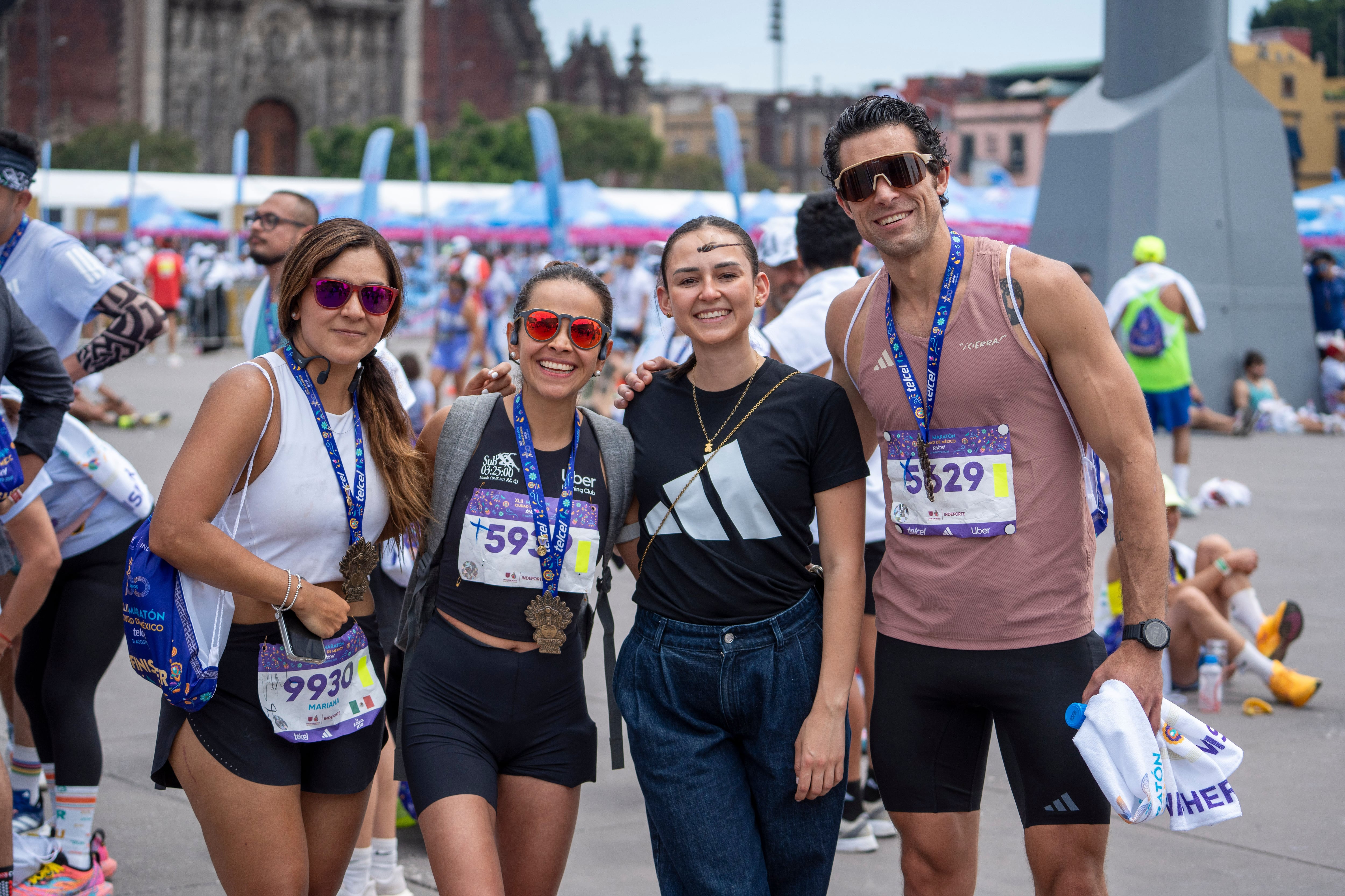 Mariana Ávila, Miriam Morales, Valentina Sánchez Breton y Javier Moreno. (Foto: Héctor Arjona)