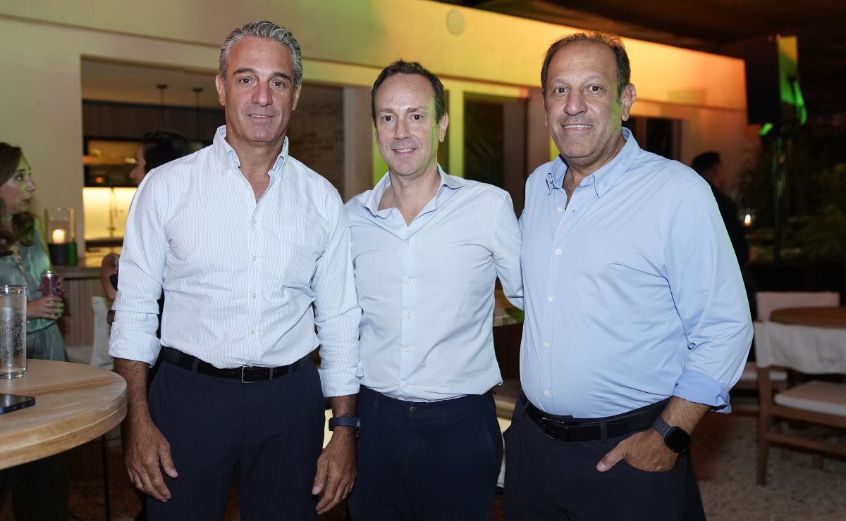 Carlos Slim Domit, Guillermo Fernández y Marco Antonio Slim Domit / Foto: Leonardo Gómez