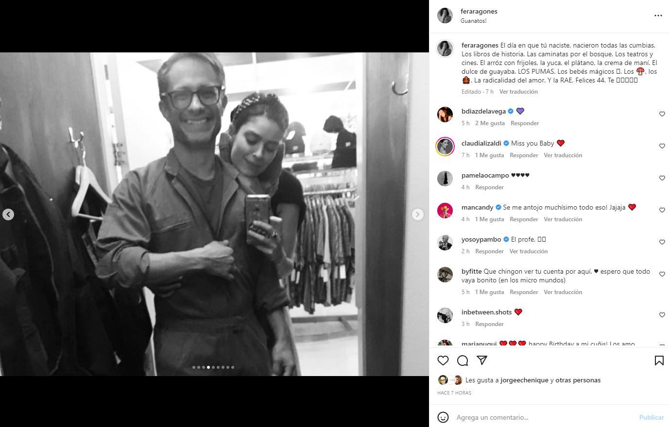 Fer Aragonés felicita a Gael García de la manera más tierna: "El día en que tú naciste, nacieron todas las cumbias"