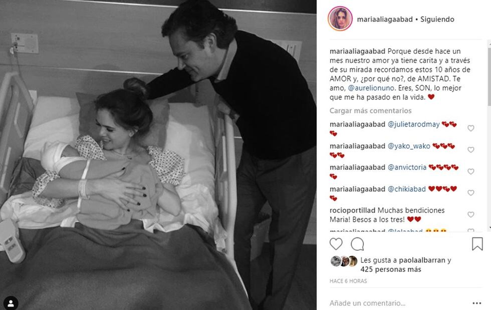 Aurelio Nuño y María Aliaga comparten la primera foto de su bebé