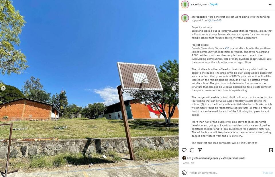 Kendall Jenner, feliz de construir escuela rural en Jalisco 