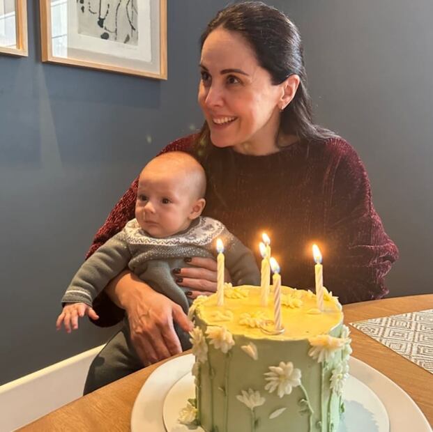 Natalia Esperón y su nieto baby José María / Foto: Instagram