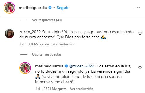 Maribel Guardia revela que Julián Figueroa se le apareció mientras rezaba