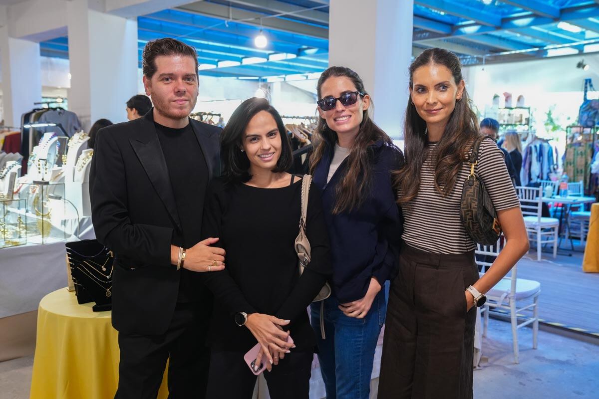 David Souza, Stephanie Urich, Samantha Zajarías y Mariana Herrera. (Foto: Leonardo Gómez)