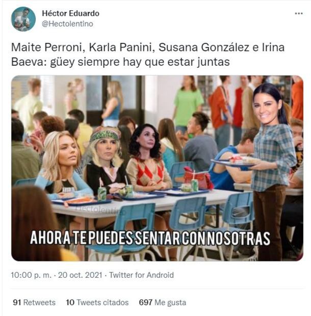 ¿Por qué comparan a Maite Perroni con Karla Panini en memes?