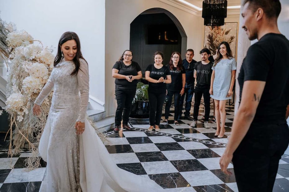 Hanna Jaff  y sus espléndidos vestidos de novia