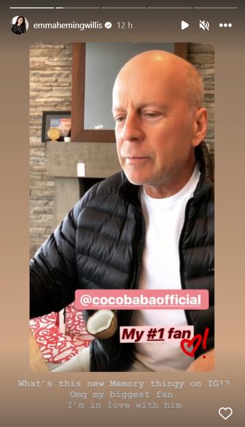Esposa de Bruce Willis confiesa estar 'completamente enamorada' del actor con conmovedor video