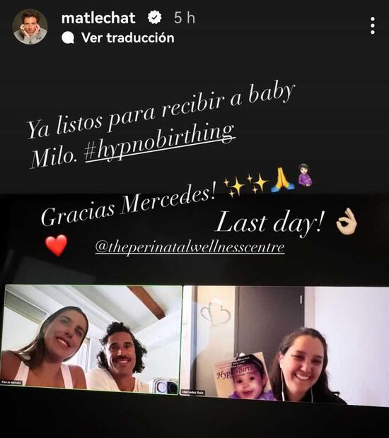 Michelle Renaud y Matías Novoa, listos para el nacimiento de su bebé / Instagram