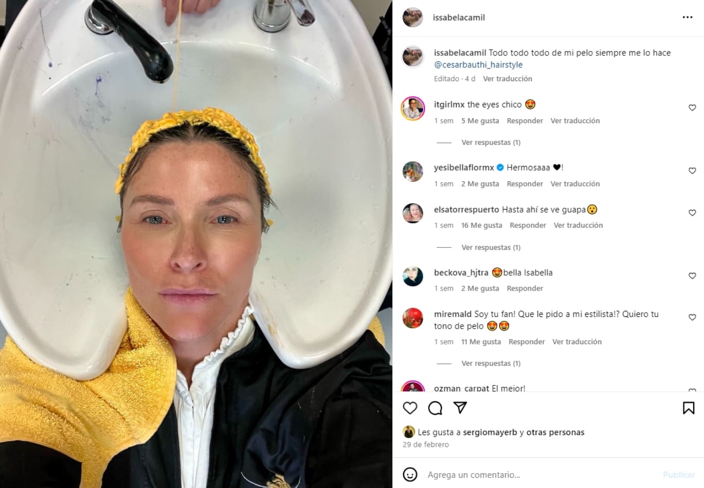 La foto sin maquillaje de Issabela Camil / Instagram