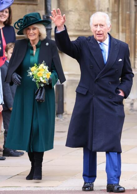 El rey Carlos y la reina Camila en la misa de Pascua / EFE