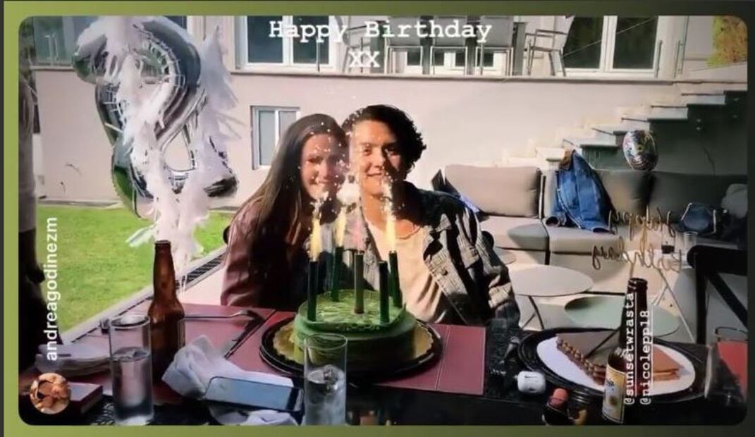 Nicole Peña festeja a su novio más enamorada que nunca 