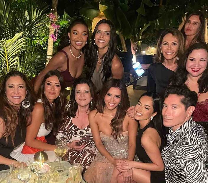 Los invitados a la fiesa de cumplaños de Eva Longoria / Foto: Instagram