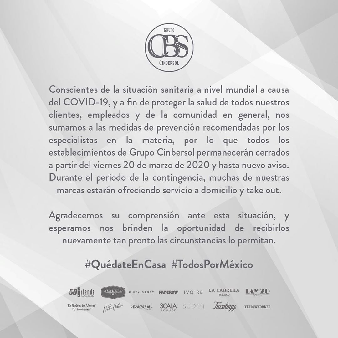 Sergio Berger y Alberto Cinta, de Grupo Cinbersol, cierran establecimientos por coronavirus 