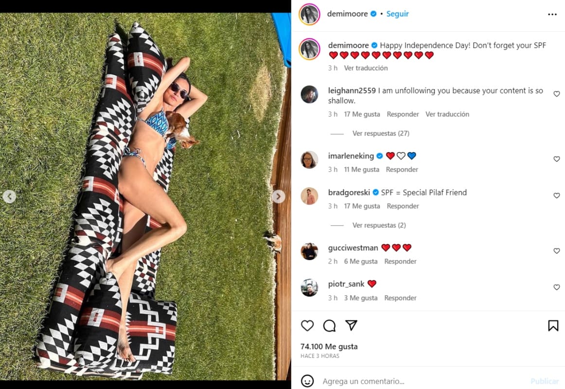 Instagram: @demimoore