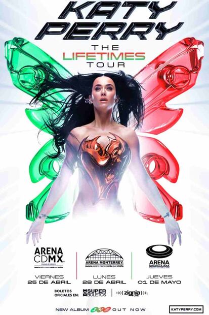 Katy Perry anuncia fechas de The Lifetimes Tour en México / Foto: Instagram