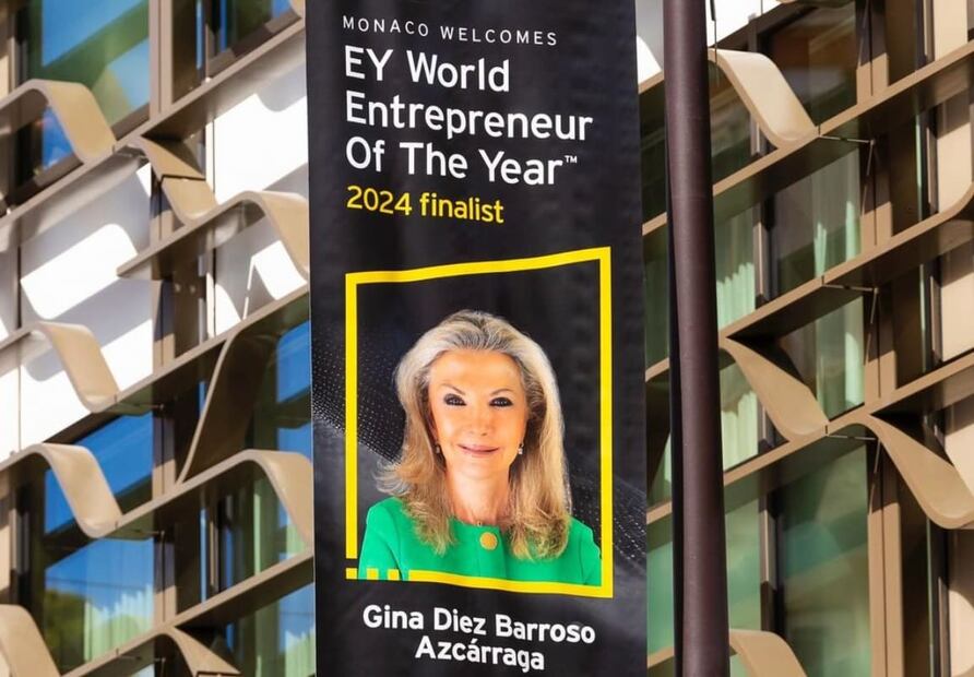 Gina Diez Barroso en el premio EY World Entrepreneur Of The Year de Mónaco / Instagram