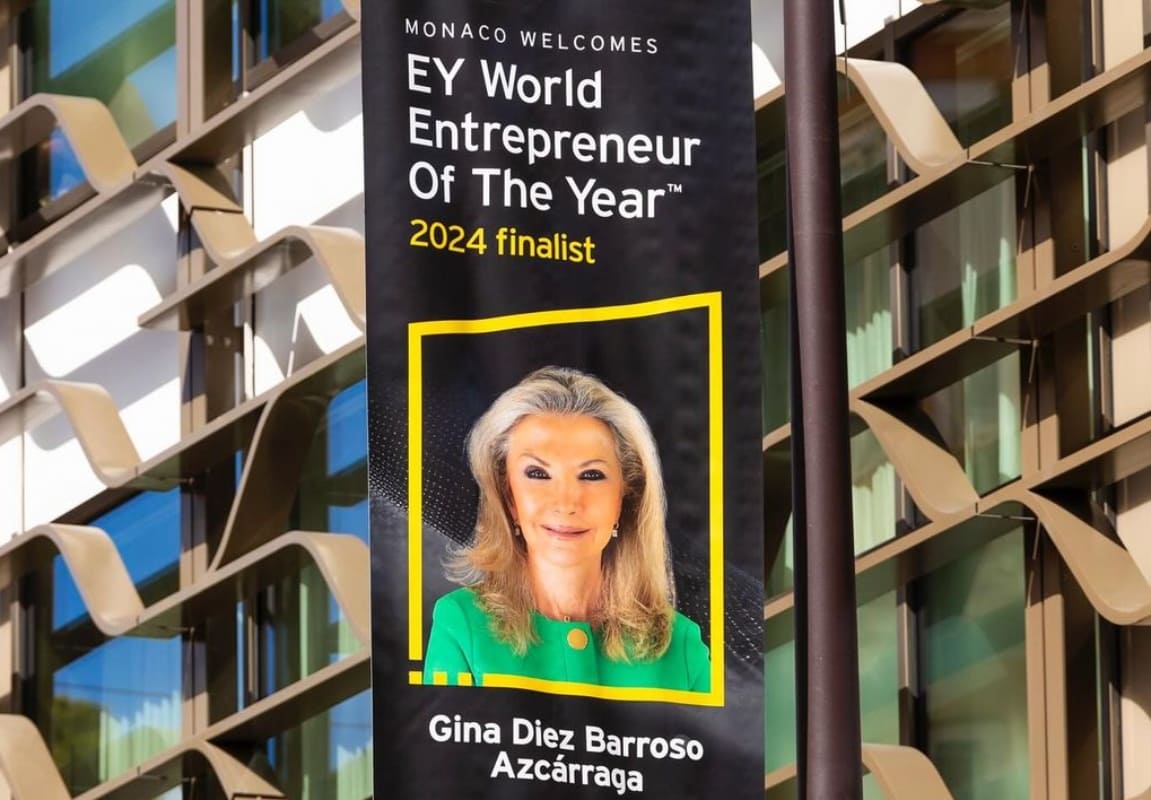 Gina Diez Barroso en el premio EY World Entrepreneur Of The Year de Mónaco / Instagram