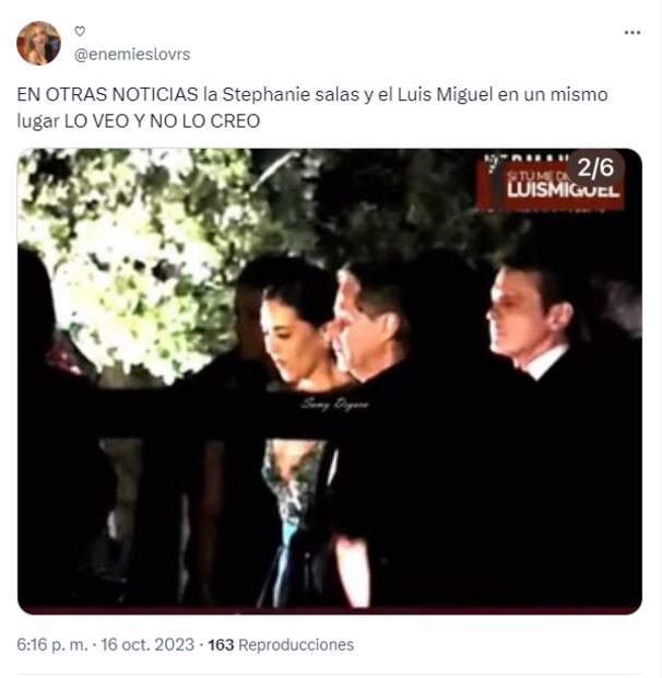Luis Miguel y Stephanie Salas/X