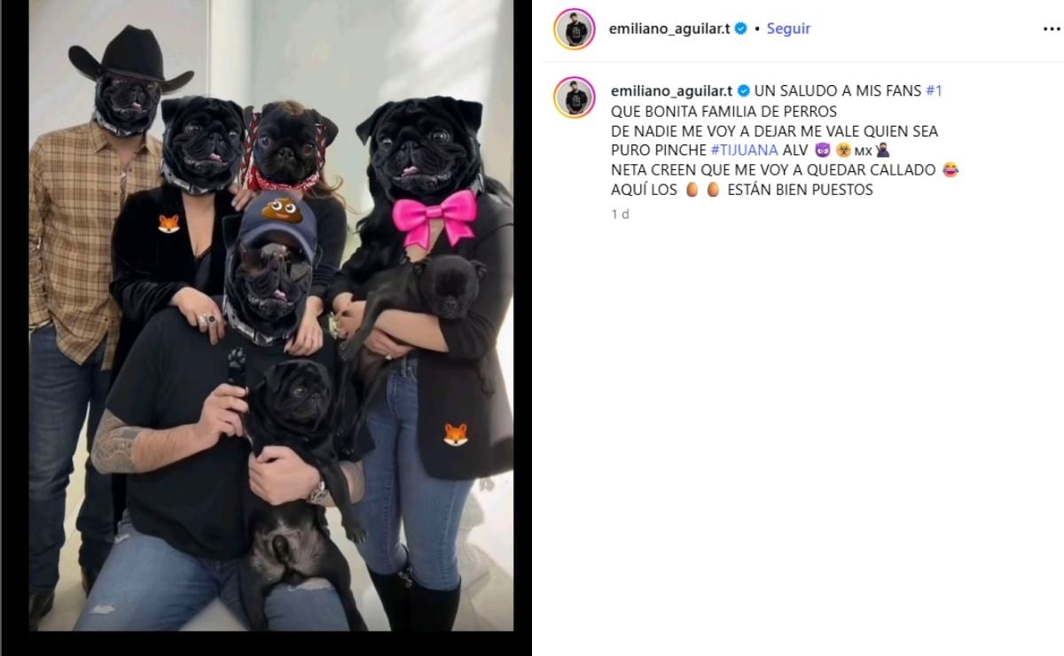 Emiliano Aguilar compartió una foto como respuesta / Foto: Especial