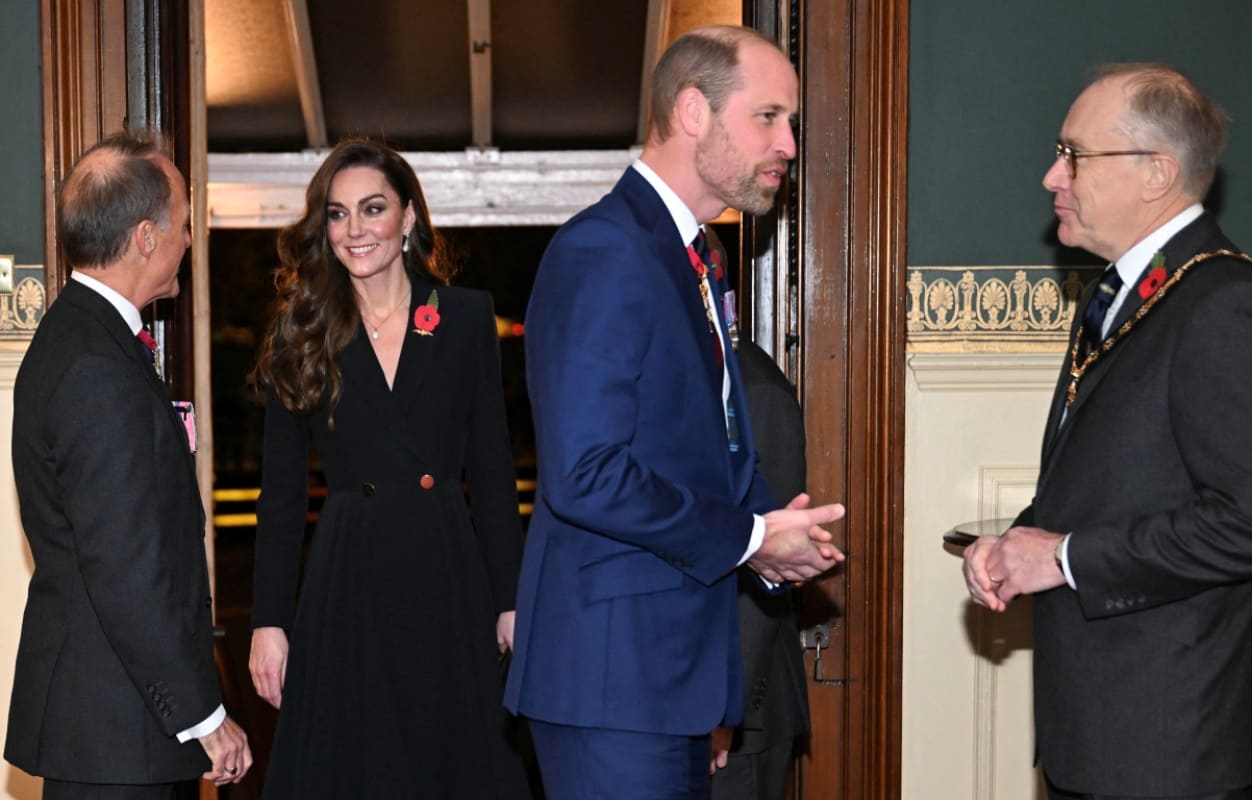 Kate Middleton y el príncipe William en el Festival Nacional del Recuerdo en el Royal Albert Hall / Foto: Getty Images