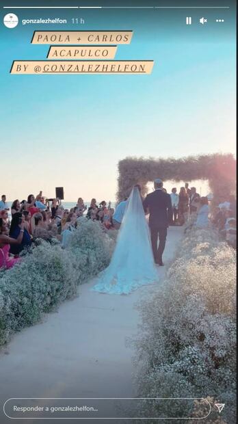 Carlos Gotlib y Paola Salomón se casan en lujosa boda celebrada en Acapulco