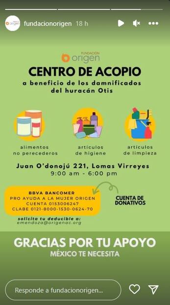 Fundación Origen/Instagram