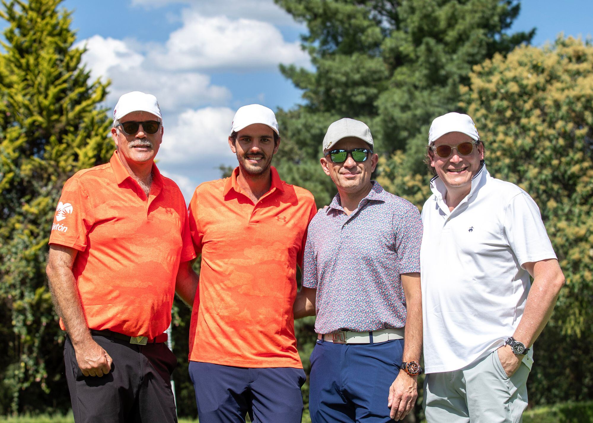 Teodoro y Teo Albarrán con Gabriel y Eugenio Pérez. (Foto: Edgar Silva Fuentes)