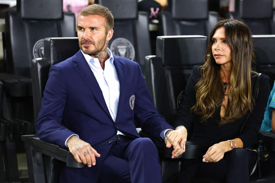 David y Victoria Beckham/AFP