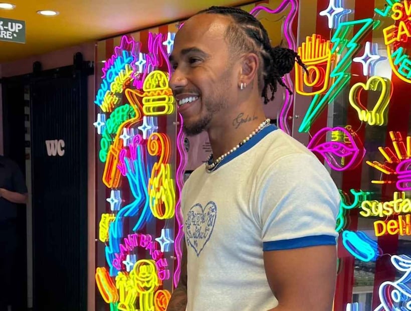 Lewis Hamilton en Neat Burger / Foto: Instagram @neat