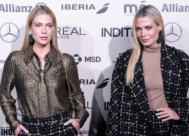 Sobrinas de Lady Di, Eliza y Amelia Spencer, acaparan la atención en Fashion Week de Madrid