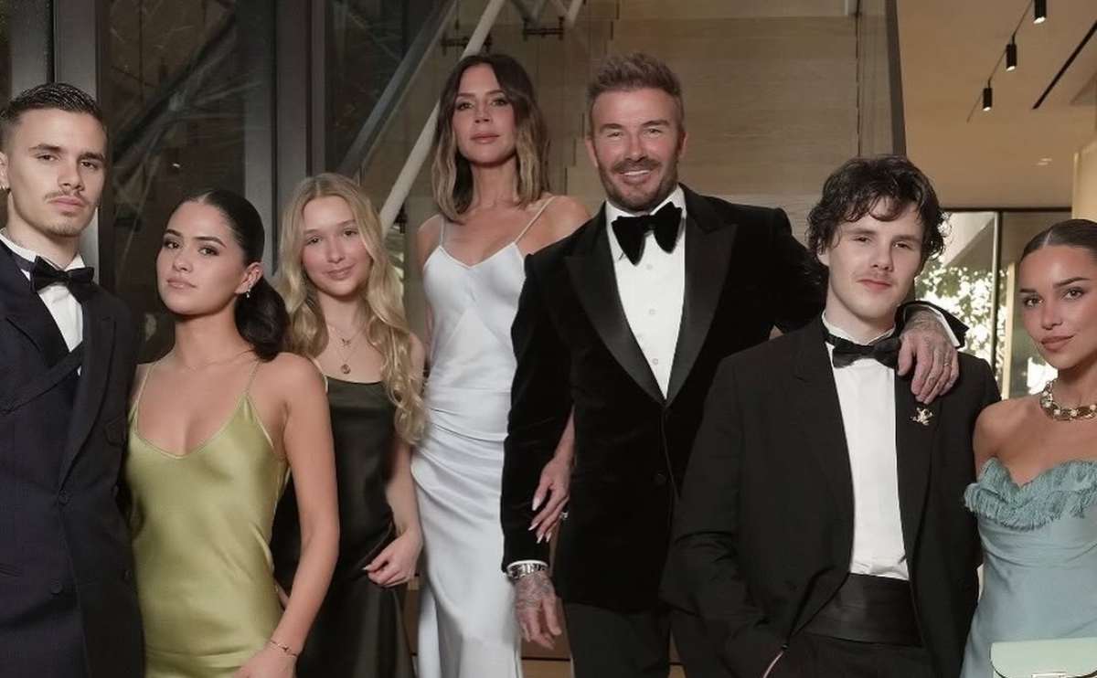 Los Beckham celebraron a su papá, David Beckham / Foto: Instagram