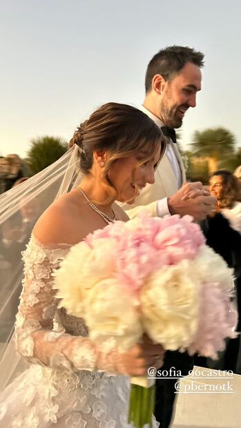 Boda de Sofía Castro y Pablo Bernot / Foto: Instagram