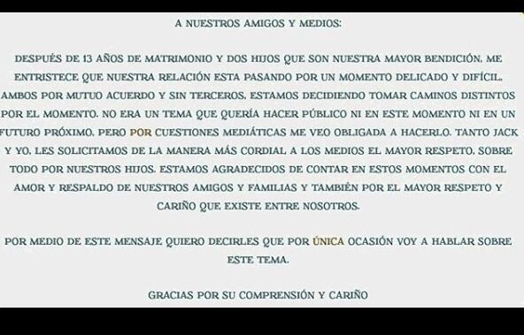 Daniela Magún y Jack Chernitsky anuncian su separación