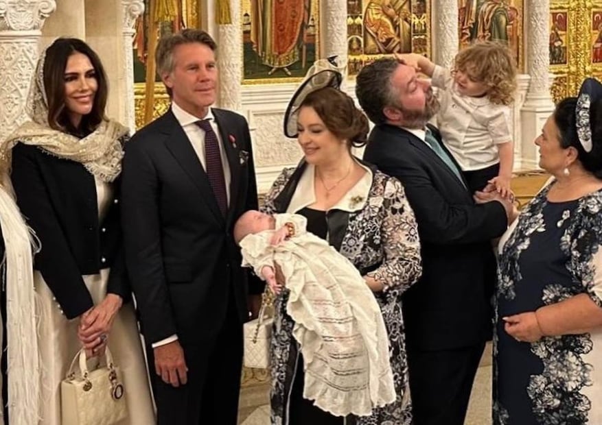 Adriana Abascal y el príncipe Filiberto de Saboya / Foto: Instagram @adrianabascal