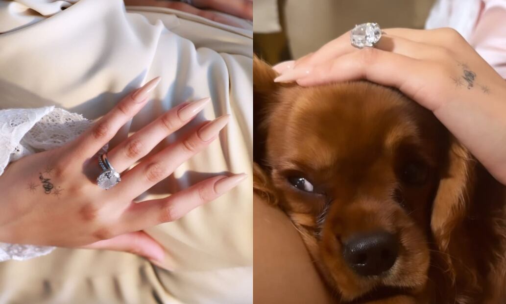 El anillo de compromiso de Ángela Aguilar ya había sido captado con anterioridad / Foto: Instagram