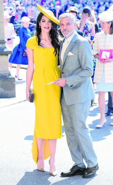 George y Amal Clooney entre los posible padrinos del bebé de Meghan y Harry
