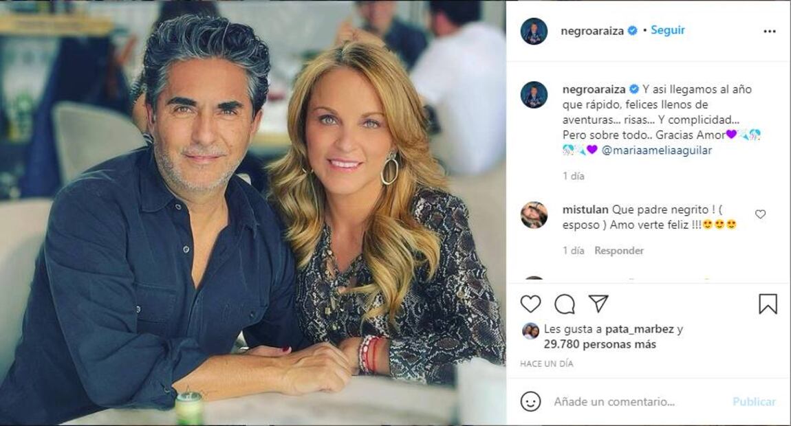 Raúl Araiza confirma rompimiento con María Amelia Aguilar