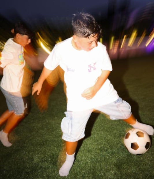 Thiago y Mateo, hijos de Lionel Messi y Antonela Roccuzzo / Foto: Instagram