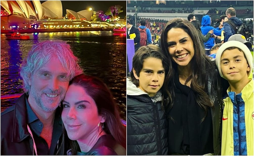 Paola Rojas con Marcelo Imposti y sus hijos, Paulo y Leonardo / Instagram