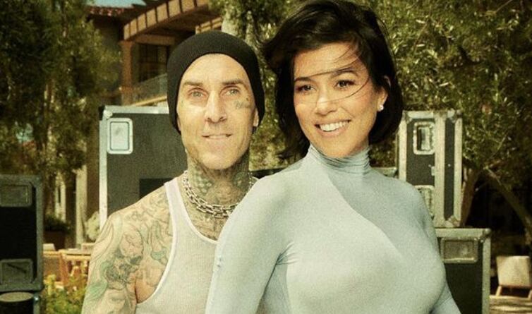 Travis Barker y Kourtney Kardashian/Instagram.