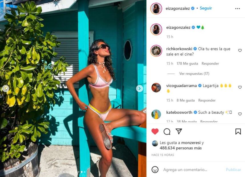 Eiza González impacta con sus bikinis en vacaciones ¡Imperdible!