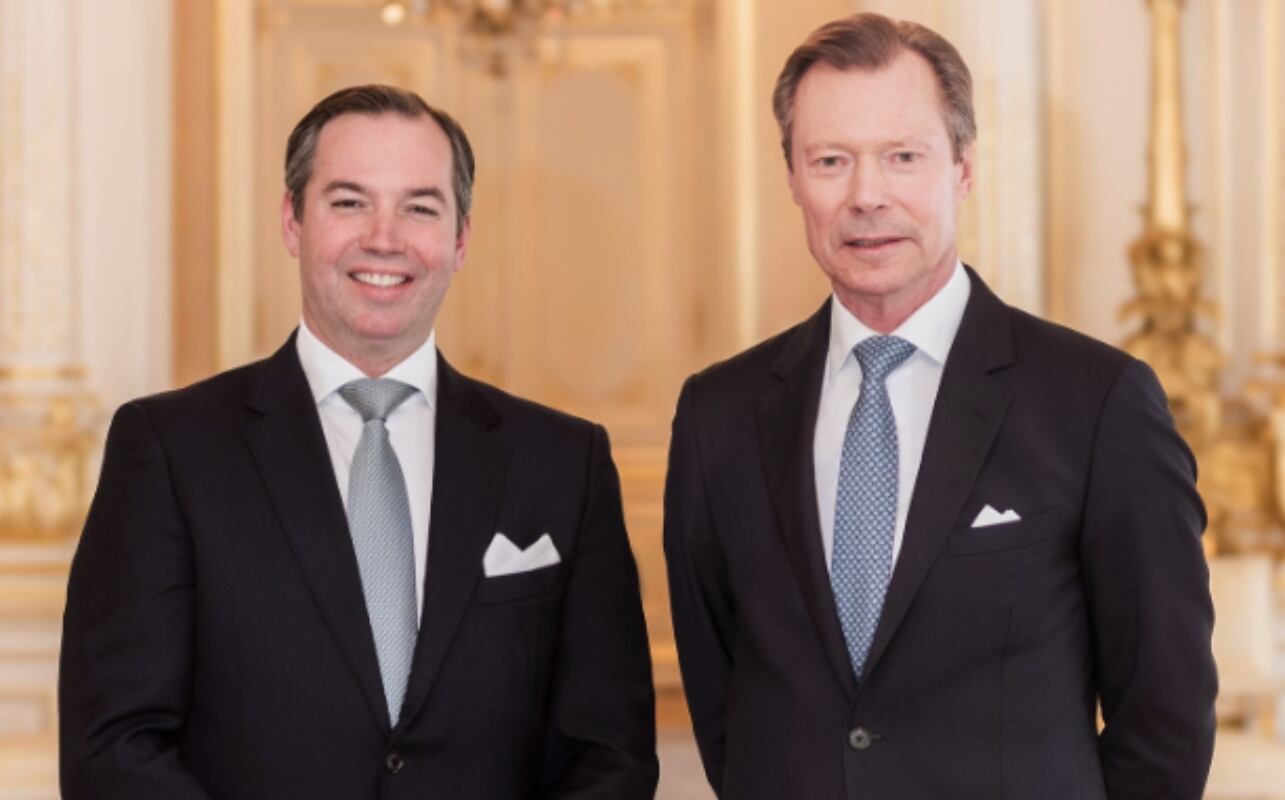 Duque de Luxemburgo junto a su hijo, el príncipe Guillermo / Foto: Instagram