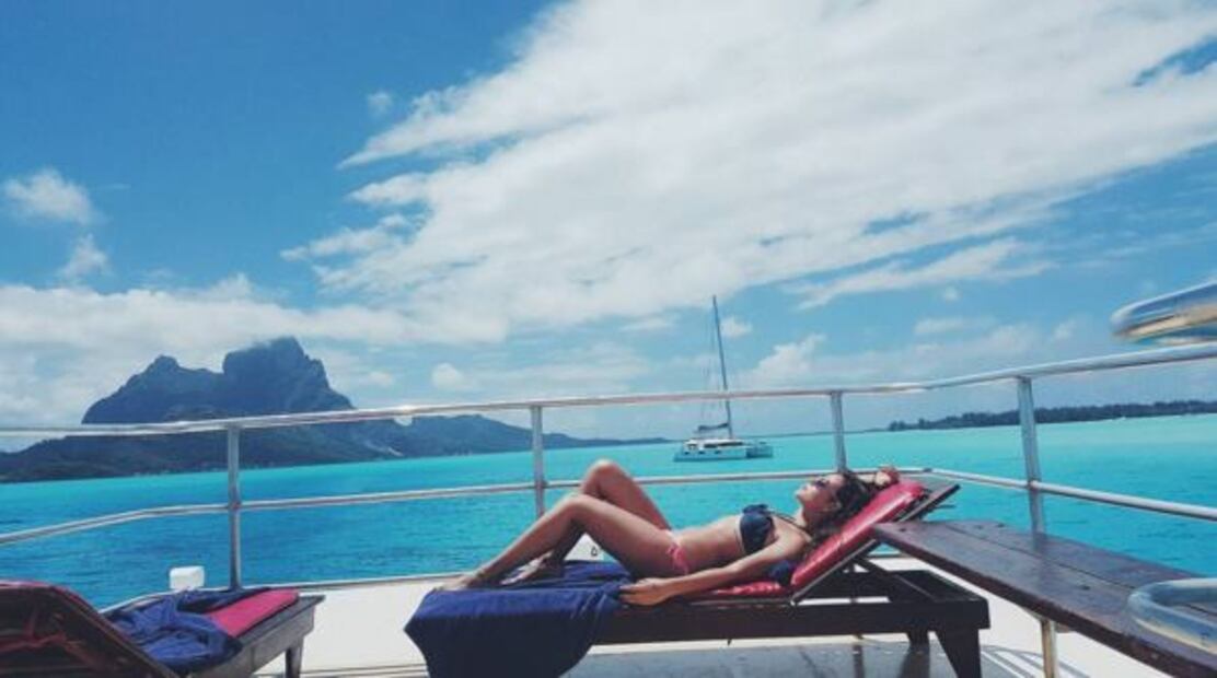 FOTOS: Las vacaciones de Danna Paola en Bora Bora