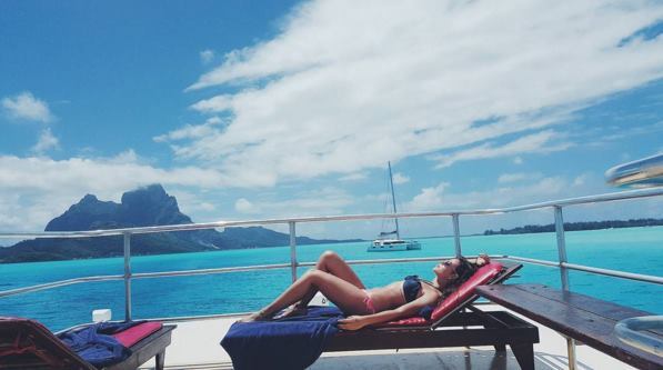 FOTOS: Las vacaciones de Danna Paola en Bora Bora