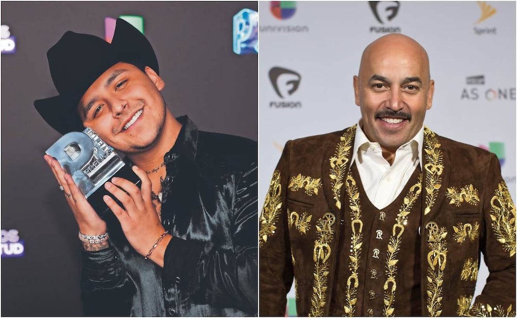 Christian Nodal y Lupillo Rivera cantan juntos en video de TikTok 