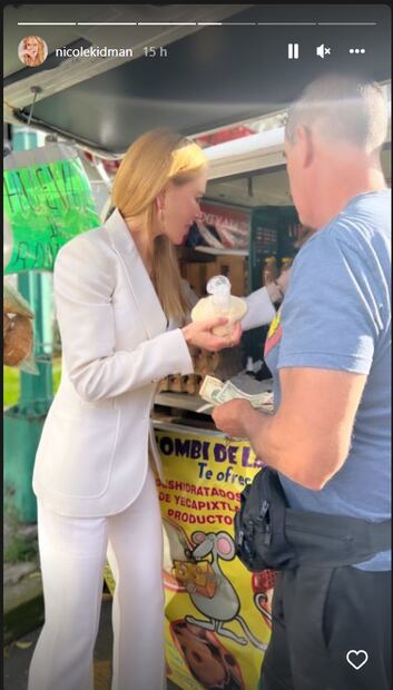 Nicole Kidman causa revuelo al comprar queso en su visita a México
